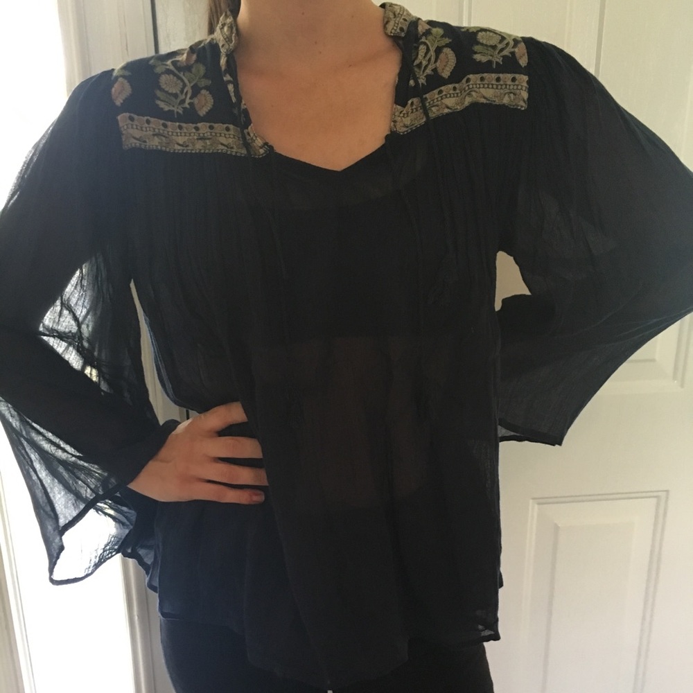 Free People boho blouse size medium